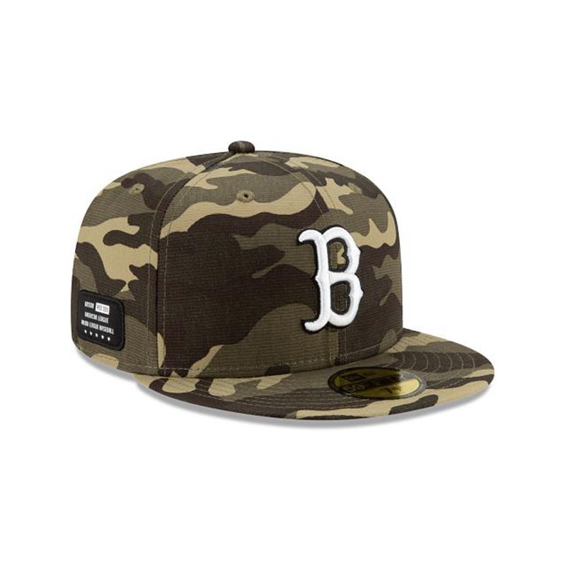 MLB Boston Red Sox Armed Forces Weekend 59Fifty Fitted (KFK3103) - Green New Era Caps